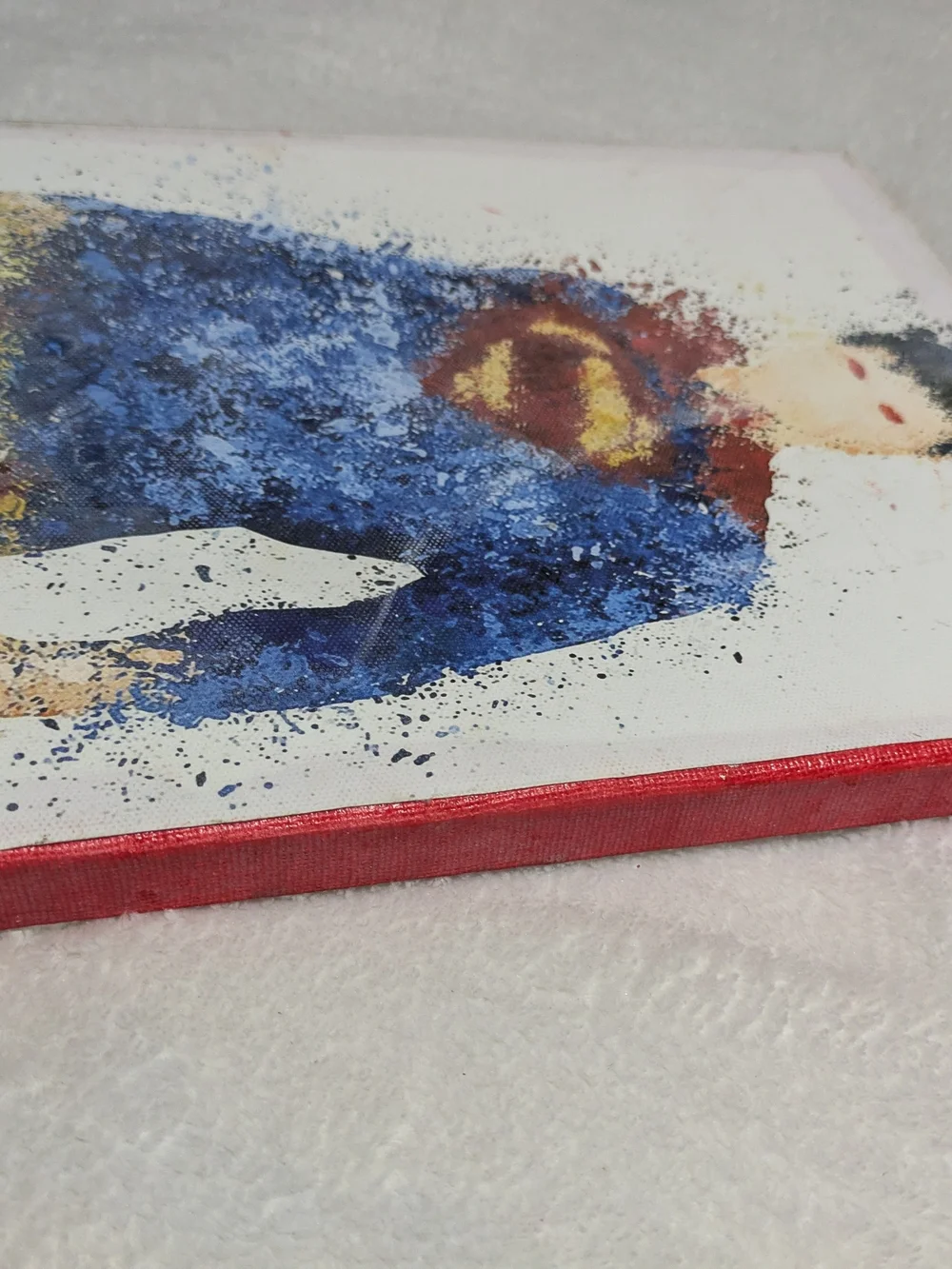 Superman: Handmade Decoupage Superman Watercolor Style Canvas Wall Art 8x10